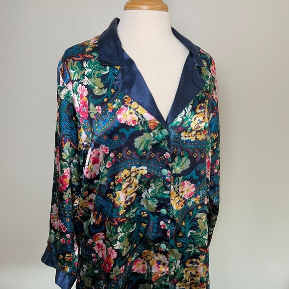 Vintage Victoria's Secret Gold Label Silky Oversized Sleep Shirt M - Picture 5 of 12